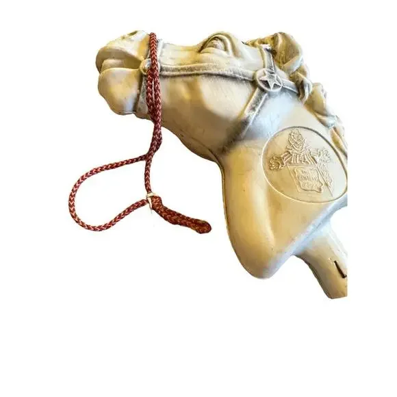 Vintage Wooden Blow Mold Hobby Horse Head Stick 34" Long - Picture 9 of 9